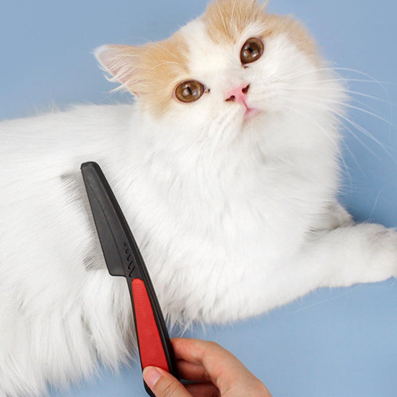 2 pieces flea comb, flea comb for cats and dogs, lice comb dust comb, lice comb dust comb for dogs cats, effective against fleas and lice, professional flea comb for dogs and cats - PawsPlanet Australia