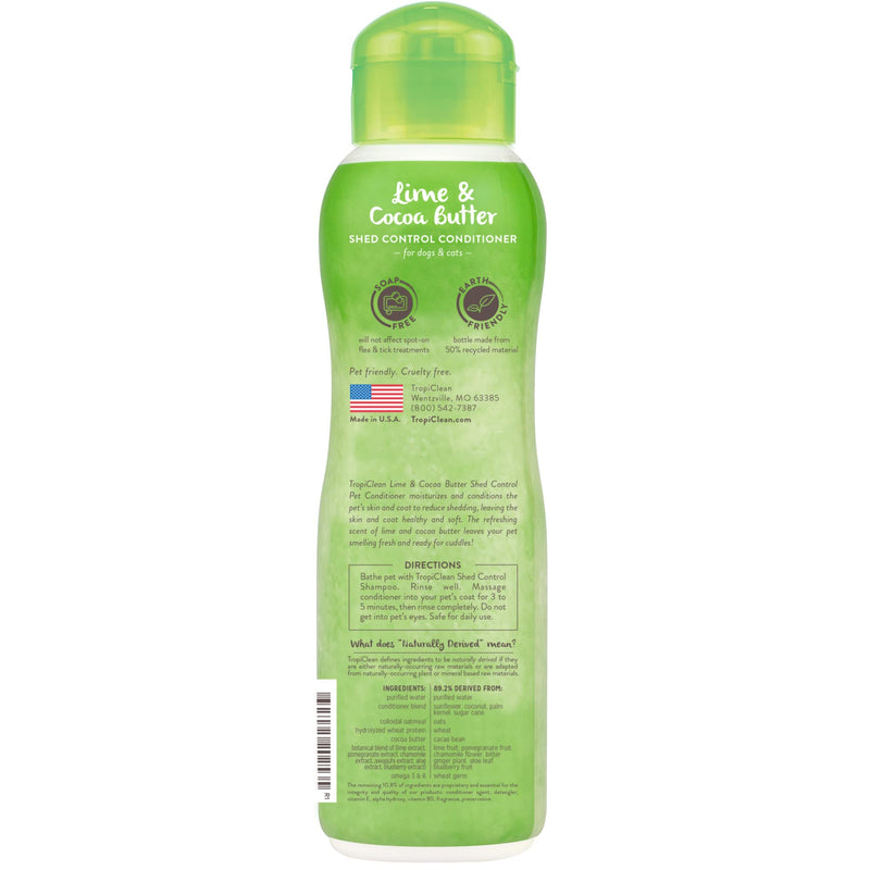 TropiClean TRLMCD12Z Lime & Cocoa Butter Conditioner - PawsPlanet Australia