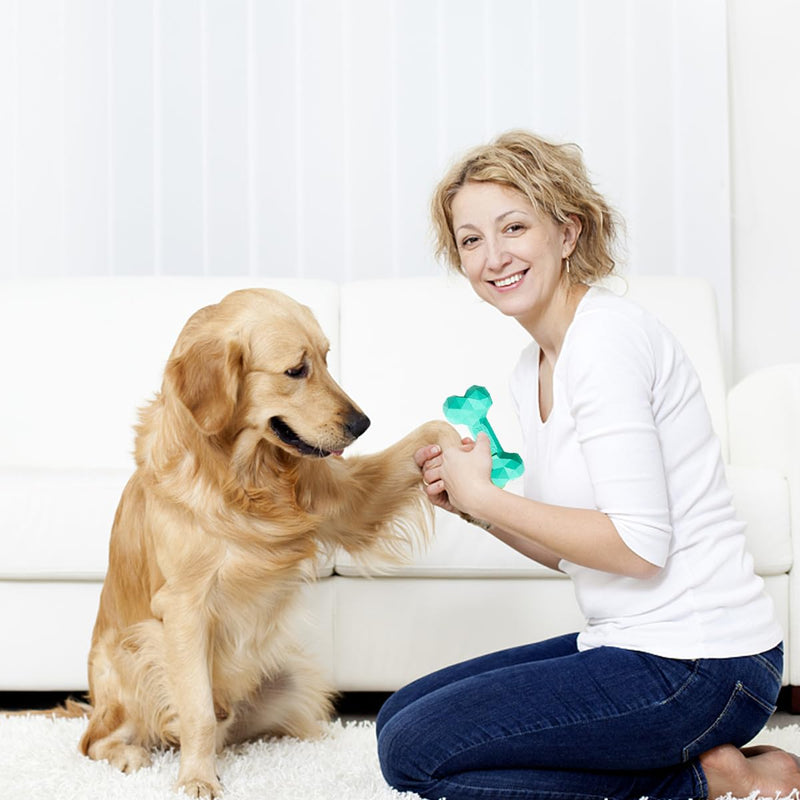 TADAE dog toy Indestructible dog toy to combat boredom made of natural rubber for aggressive chewing (M) M - PawsPlanet Australia