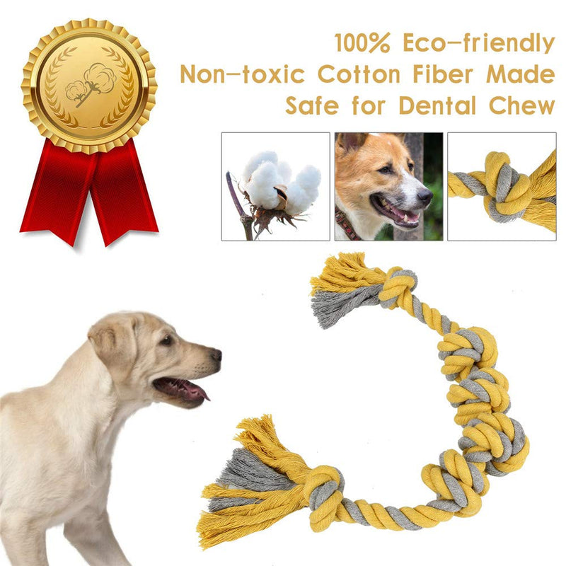 Strong Dog Rope Toys for Large Dogs, Sturdy 6-Knots Rope Dog Chew Toys, Interactive Tough Dog Tug of War Toys for Boredom, Length 62cm Suit for Big and Extra Large Breed Dogs - PawsPlanet Australia