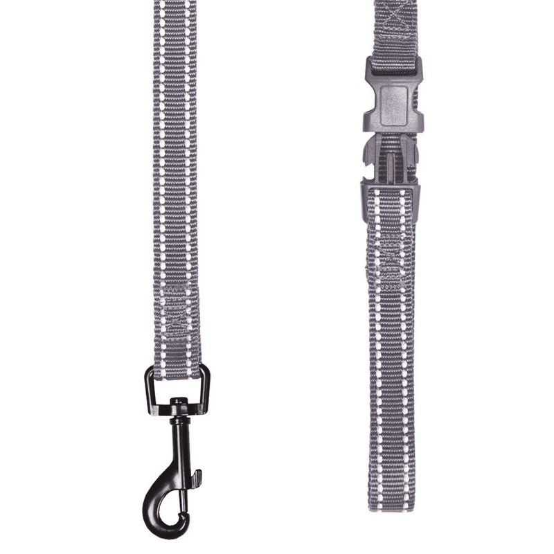 Blueberry Pet Durable 3M Reflctive Dog Lead 150 cm x 1.5cm in Neutral Gray, Small, Leads for Dogs, Matching Collar Available Separately 1.5cm x 150cm Neutral Gray with 3M Reflective Material - PawsPlanet Australia