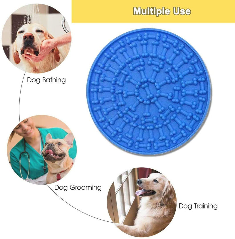 Dog Slow Feeder Lick Mat, Cat Food Mat, Super Anti-Skid Slow Feeder Lick Pad,for Dog Anxiety Relief, Dog Lick Pad with Suction Perfect for Bathing,Grooming,and Training - PawsPlanet Australia