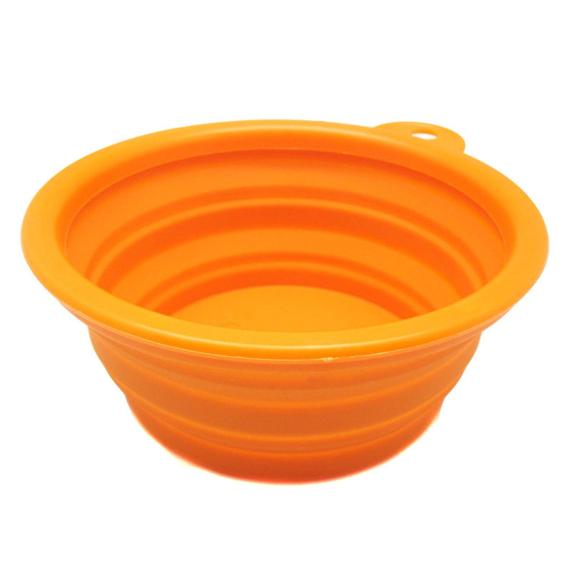 [Australia] - Alfie Pet - ROS Silicone Pet Expandable/Collapsible Travel Bowl - Size: 1.5 Cups Orange 