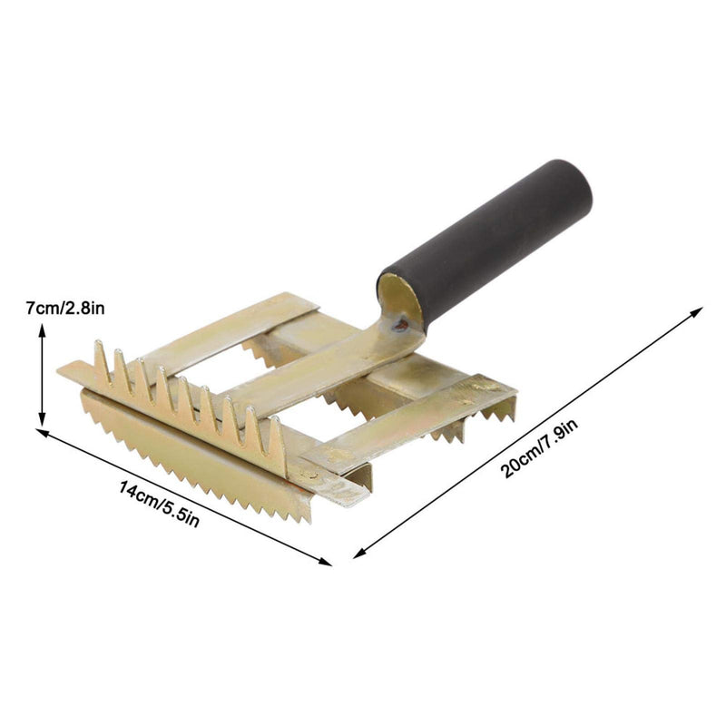 Agatige Livestock Shedding Comb, 2 Side Metal Undercoat Rake Hair Teeth Brush for Cow Horses Goat Big Dogs - PawsPlanet Australia