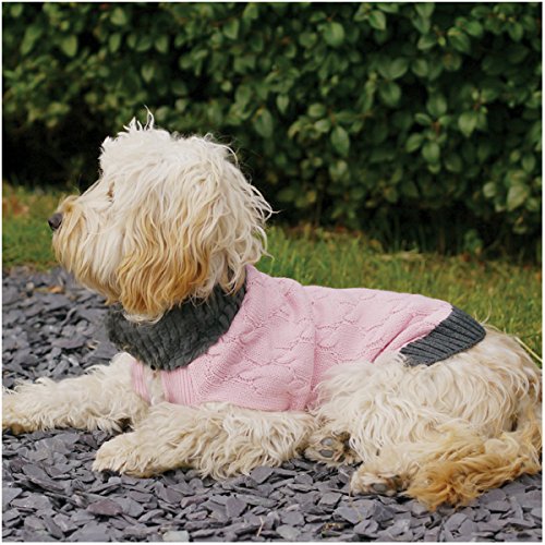 Rosewood Knit/Fur Collar, Extra Large, 60 cm, Pink XL - PawsPlanet Australia