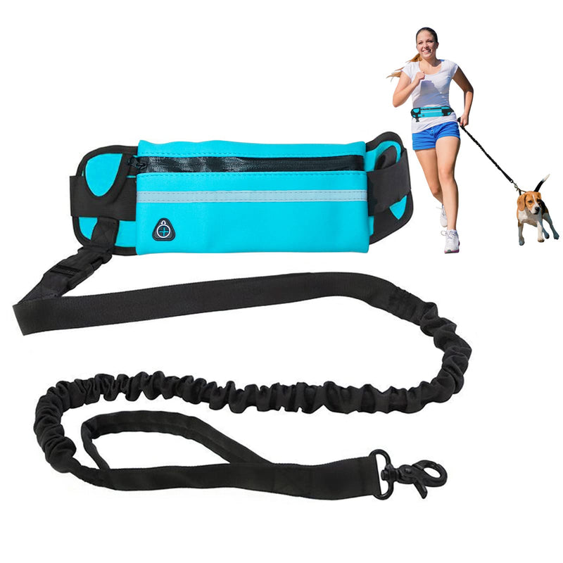 HACRAHO Hands Free Dog Leash 1 Piece with Leash Double Handle Elastic Bungees Retractable Rope for Medium Large Dogs Walking Hiking Cycling - PawsPlanet Australia