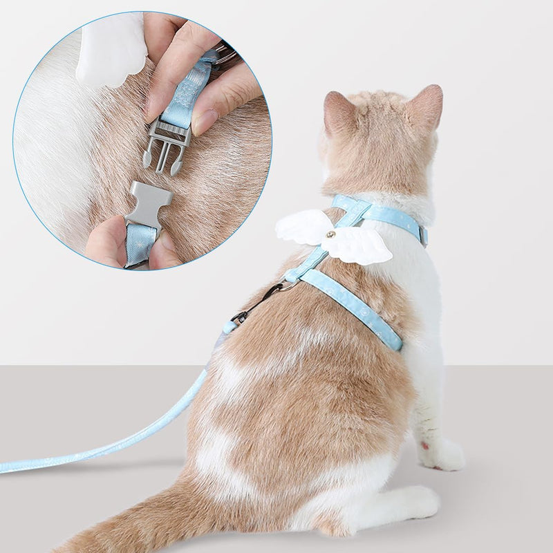 EBHO cat harness, cat leash, cat leash with harness for cats, chest harness, cat harness, cat set, escape-proof, adjustable cat vest - PawsPlanet Australia