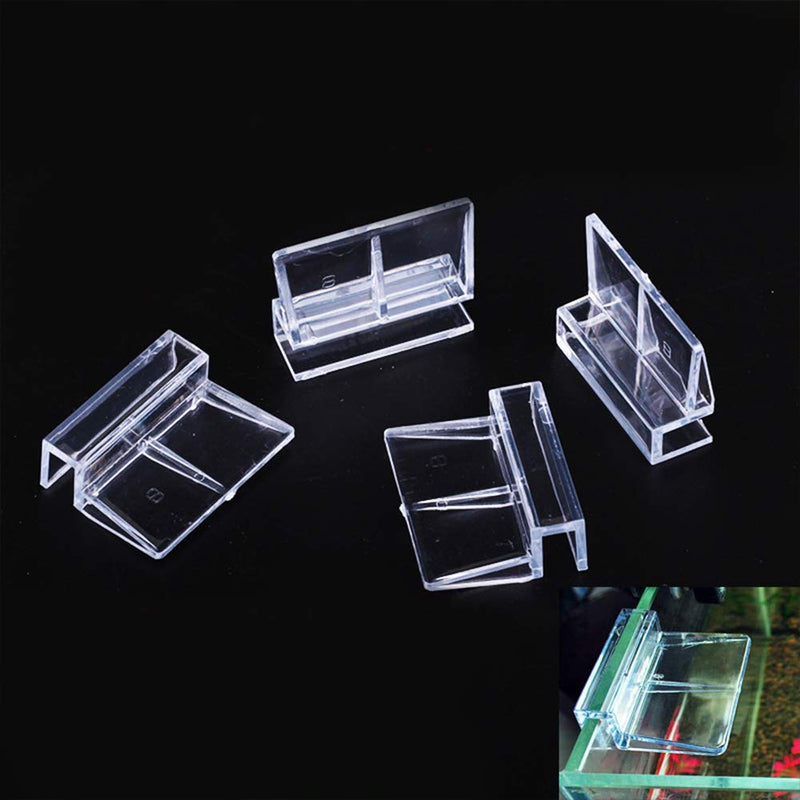 8 Pcs Fish Tanks Glass Cover Clip,6mm/8mm/10mm/12mm Aquariums Fish Tank Acrylic Clips Glass Cover Support Holders Universal Lid Clips for Rimless Aquariums 8 mm (6mm) 6mm - PawsPlanet Australia