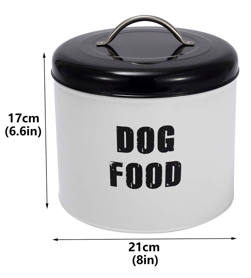 babepet Dog Treats Storage Tin Large Metal Vintage Retro Styled Dry Dog Food Storage Container for Cat, Dog,Pets Food Tins(Dog food or Cat treats - PawsPlanet Australia