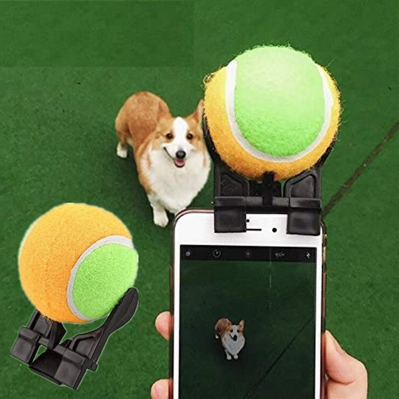 N\A Selfie Stick Ball Portable Selfie Stick Clip Attachment Photographing Toy for Dog and Cat - PawsPlanet Australia