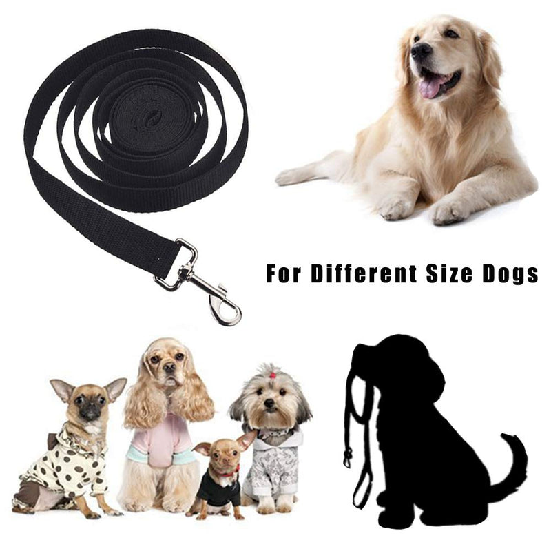 DELEE Dog Training Lead 10m Long Dog Lead Extra Long Line Dog Lead 10m Long Dog Training Lead Extra Long Line Training Dog Lead Long Line Lead for Dog Tracking Training Obedience Lead (10m, Black) - PawsPlanet Australia