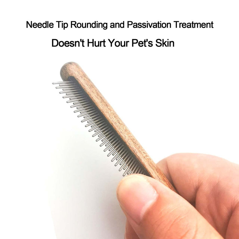 Solid Wood Pet Comb Grooming Tool for Cats,Dogs and rabbits (cat comb) cat comb - PawsPlanet Australia