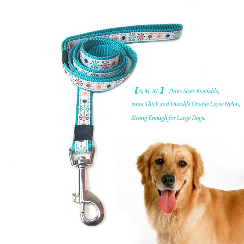 [Australia] - ANNIMOS Pet Dog Collar & Leash Set Adjustable Collars,Available Sizes for Small Medium Large Dogs M (0.6 Inch Width) 