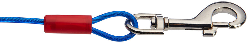 Amazon Basics Tie-Out Cable for Dogs up to 60 lbs, 25 Feet Blue 60 lbs, 25' - PawsPlanet Australia
