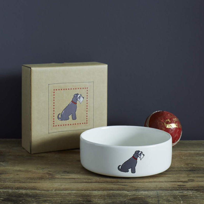 Sweet William Schnauzer small dog bowl (large also available) - PawsPlanet Australia