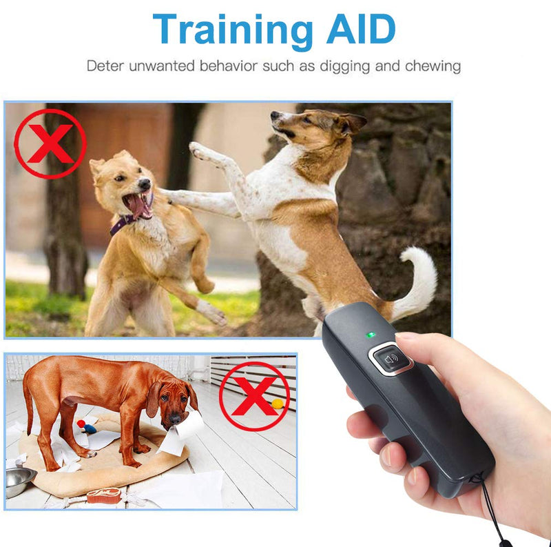 Upgraded Anti Dog Barking Device, Stop Dog Bark Ultrasonic Handheld Anti-Bark Device Dogs Bark Stopper, Safe & Human for Indoor Outdoor Training Use - PawsPlanet Australia