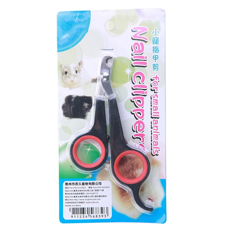 Rabbit Nail Clippers - Professional Pet Nail Clippers Stainless Steel Claw Trimmer Scissors for Small Animal Rabbit Guinea Pig Puppy Ferret Hamsters Chinchilla Sugar Glider Grooming Supplies Black - PawsPlanet Australia
