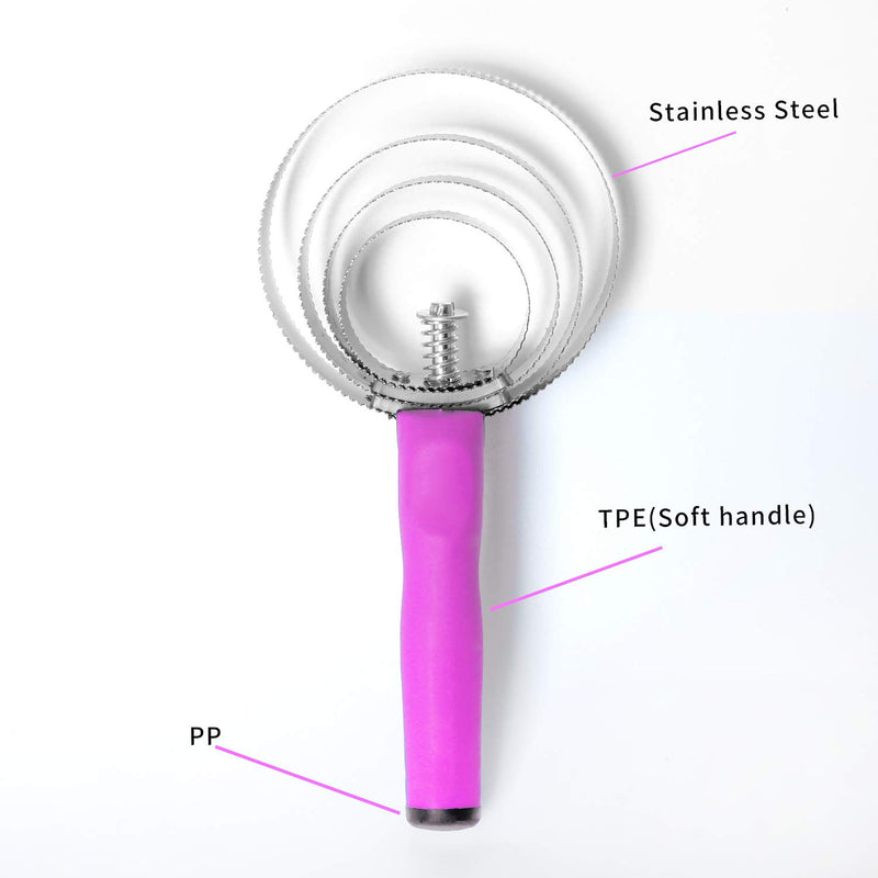 BOTH WINNERS Reversible Stainless Steel Curry Comb with Soft Touch Grip pink - PawsPlanet Australia