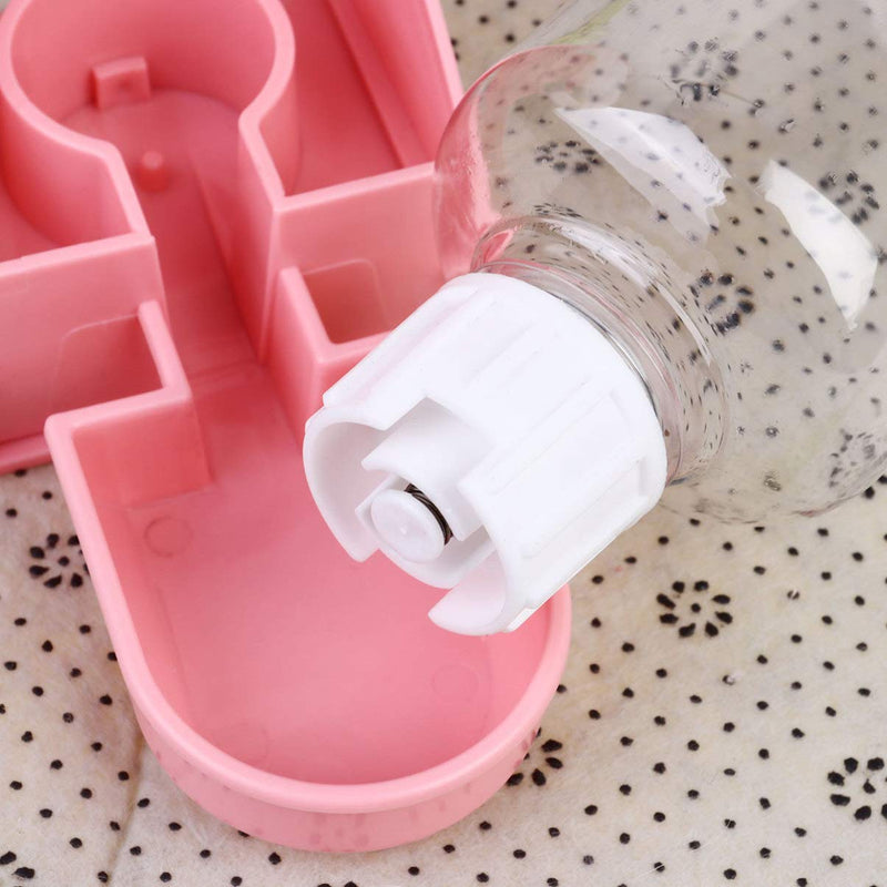 POPETPOP 500ml Automatic Pet Feeder - Leakproof Hamster Water Dispenser Small Pet Drinking Feeder, Cage Mounted Water Bottle for Puppy/Guinea-pig/Cats/Hamster/Rabbits White - PawsPlanet Australia