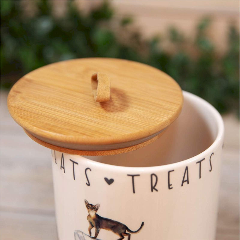 Best of Breed Ceramic Cat Treat Storage Jar - PawsPlanet Australia