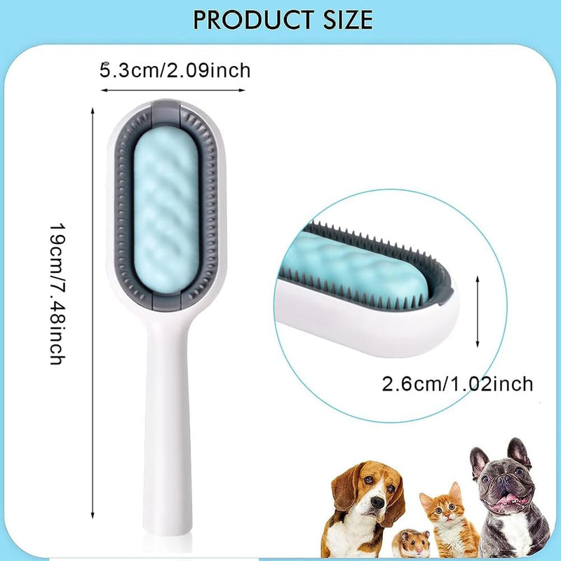 Hilloly Pet Grooming Brush, Bath Brush for Pets, Pet Cleaning Brush Floating Hair Brush, Hair Removal Brush with Water Tank, Dog Cat Hair Brush for Grooming and Grooming - PawsPlanet Australia