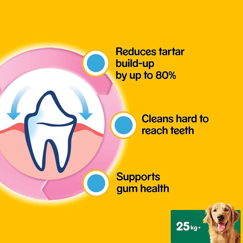 Pedigree DentaStix - Daily Dental Chews For Large Dogs 25 kg+, 70 Sticks 7 Count (Pack of 10) - PawsPlanet Australia