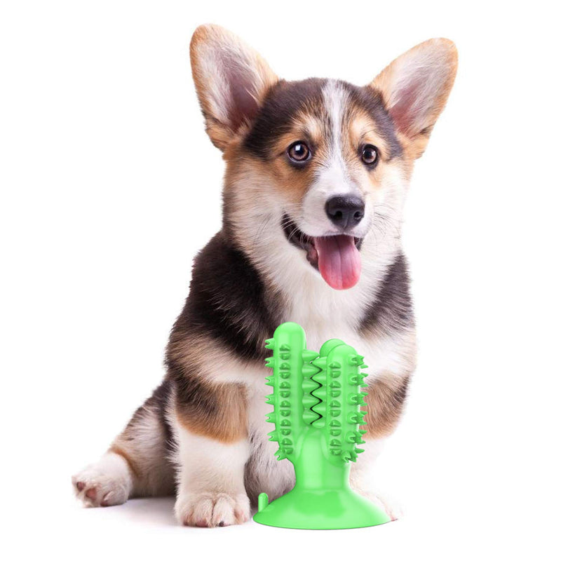 HFS(R Dog Toothbrush Chew Toys for Aggressive Chewers, Dog Teeth Cleaning Stick, Puppy Dental Oral Care Brushing Toy, Natural Rubber Bite Resistant Toy for Small Medium Large Dogs Pet - PawsPlanet Australia