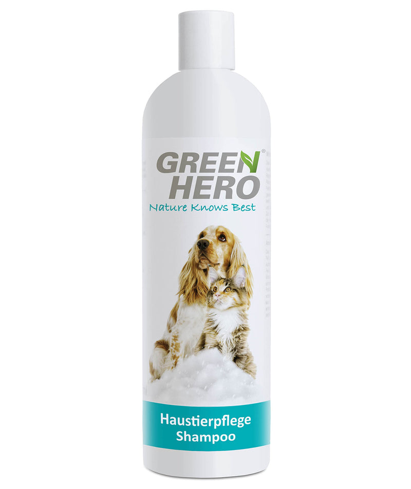 Green Hero Pet Care Shampoo Sensitive for Dogs 500 ml against itching, care shampoo for dry, itchy skin, mild care to support irritation, scabs, dandruff dog shampoo - PawsPlanet Australia