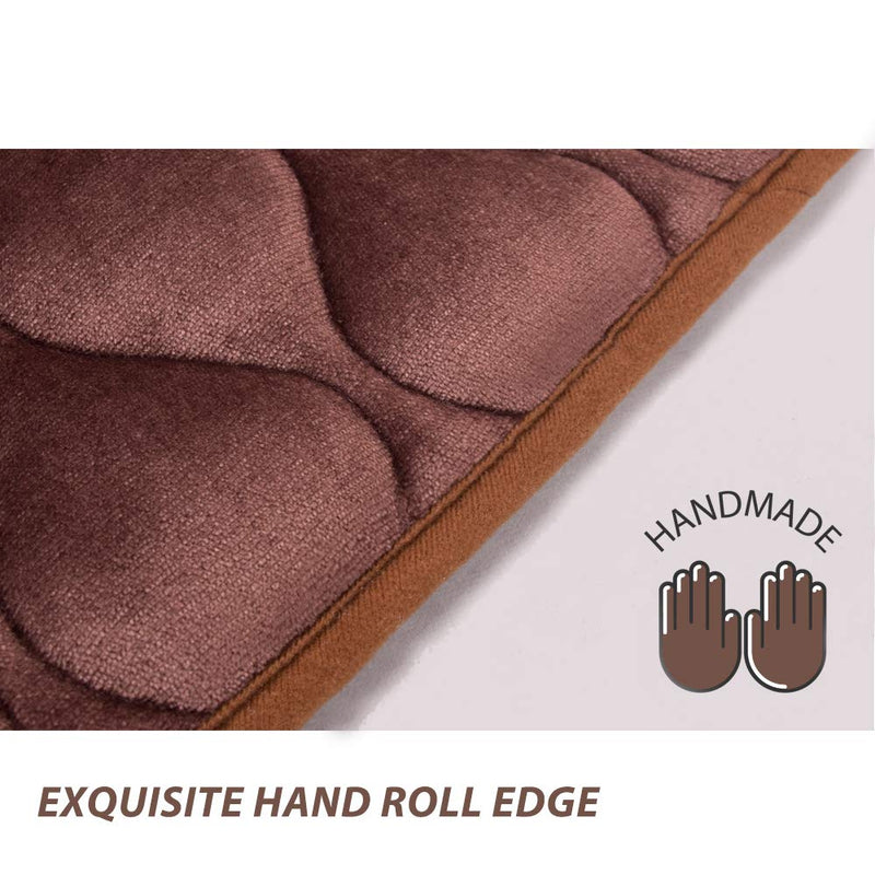 [Australia] - furrybaby Dog Bed Mat Soft Crate Mat with Anti-Slip Bottom Machine Washable Pet Mattress for Dog Sleeping 22-inch Dark Brown Mat 