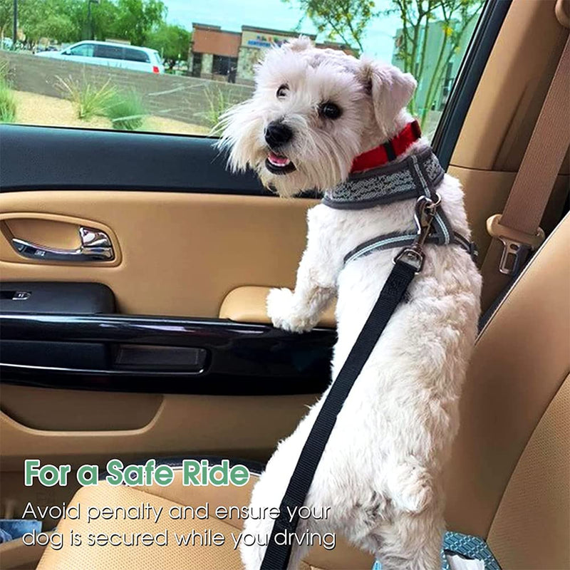 Dog belt for car, seat belt dog car, dog adjustable seat belt, seat belt cat car, dog belt for car small dogs, dog seat belt, adjustable dog belt black - PawsPlanet Australia