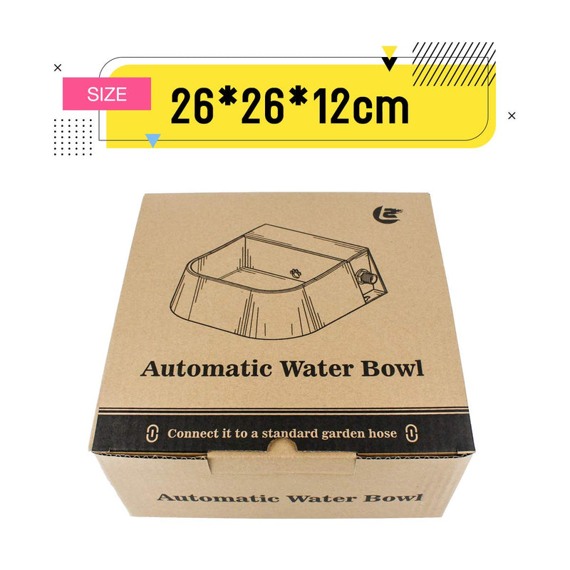 [Australia] - Namsan Dog Automatic Waterer Automatic Water Bowl Feeder with Float Valve for Dogs, Cats, Chickens, Connect 1/2-Inch Female Screw Thread Hose, 2L 