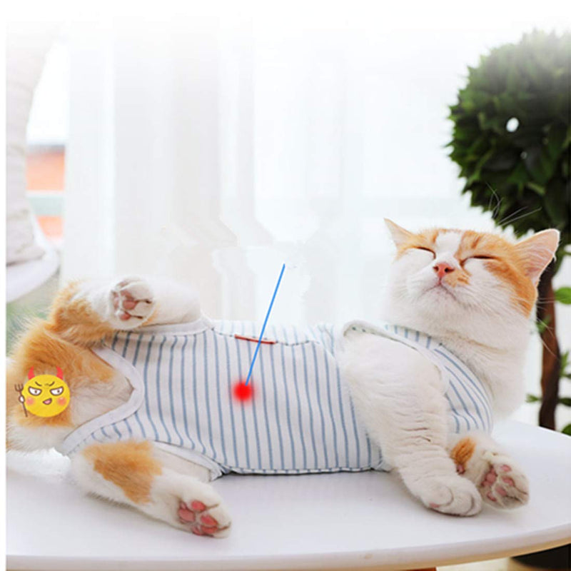 VICTORIE Cat Professional Recovery Suit Surgery Recovery Wear Operation Home Clothing Abdominal Wounds Skin Diseases for Puppy Cats Small Dogs White XL - PawsPlanet Australia