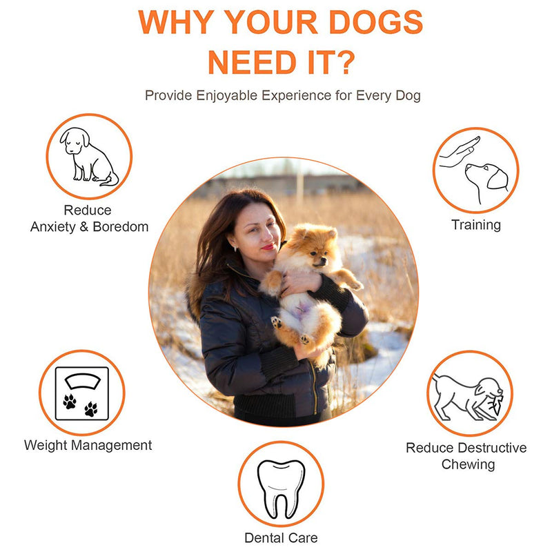 OYYXNN Dog Chew Toy Indestructible Durable Teeth Cleaning Chew Toys Puppies Extreme Chewers Dogs Strong Rubber Ring Interactive Training Tough Toys for Large Medium Dog Great Gift (Orange) - PawsPlanet Australia