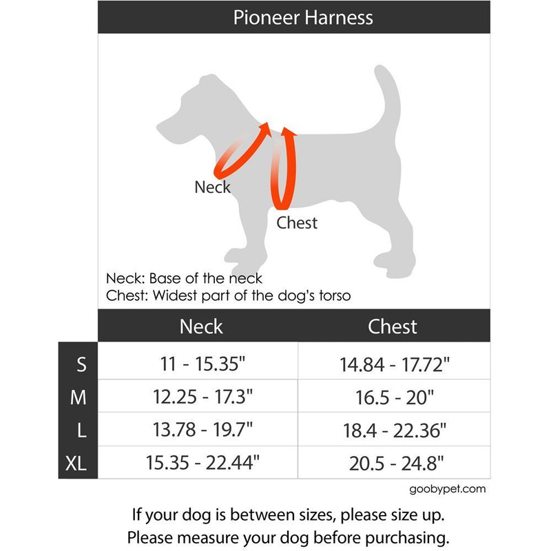 [Australia] - Gooby Pioneer Dog Harness with Control Handle & Seat Belt Restrain Capability, small, Blue Gray Large 