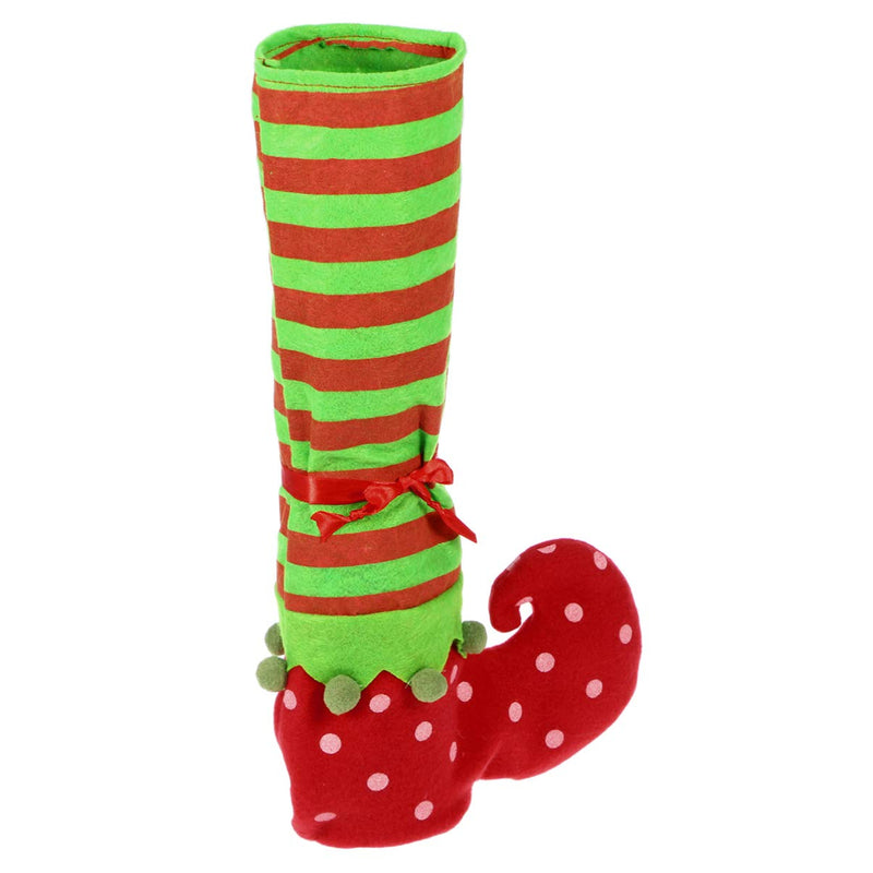 BESTOYARD 14” Christmas Elf Stuffed Legs Stuck Elf Chair Stocking Slipper - Xmas Holiday Indoor Outdoor Decoration - PawsPlanet Australia