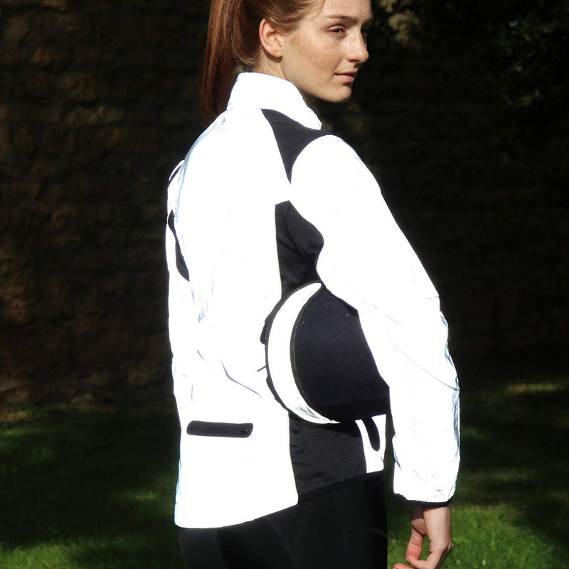 HyVIZ Womens Silva Mercury Reflective Coat Jacket - Reflective Silver - Easy Stretch Breathable - Innovative design - PawsPlanet Australia