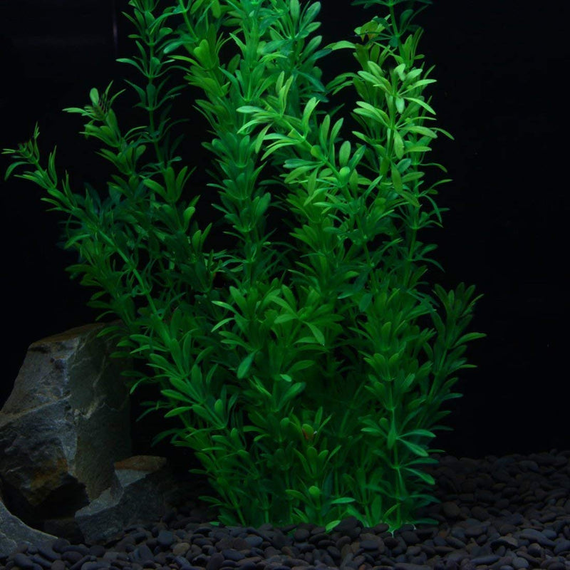[Australia] - Saim 24" Green Leaves Emulational Aquatic Plastic Plant for Fish Tank Aquarium 
