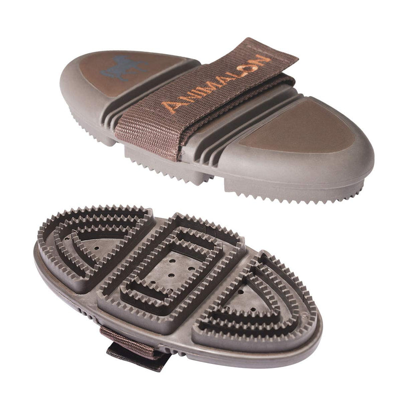 Animalon CareFlex curry comb | Flexible & ergonomic rubber curry comb with Velcro fastener for every grooming box Horse Accessories | Horse grooming supplies - PawsPlanet Australia