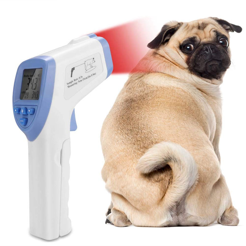 SALUTUYA High Precision Veterinary Infrared Thermometer Blue Non-Contact Digital Thermometer for Pig Sheep Horse Dog - PawsPlanet Australia