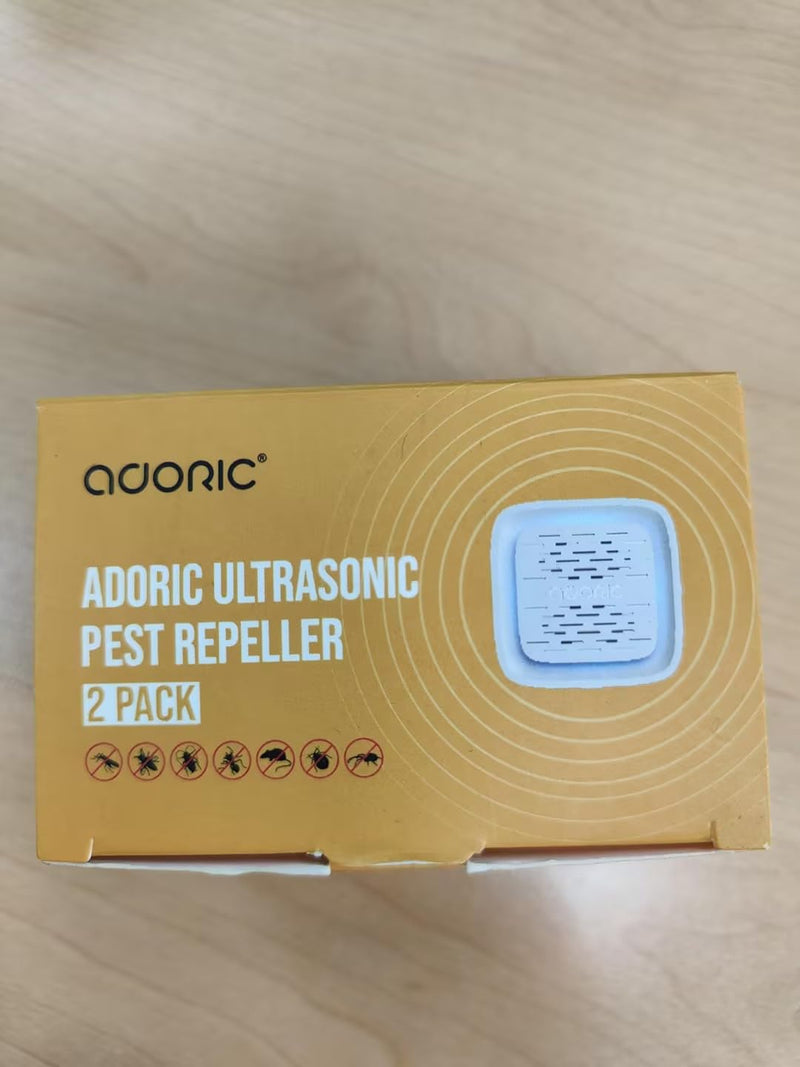 Adoric pest repeller ultrasonic repellent mosquito repellent for mosquito repellent, protection against mosquitoes, spiders, ants and cockroaches mosquito, non-toxic and humanely friendly, 2 pack white - PawsPlanet Australia