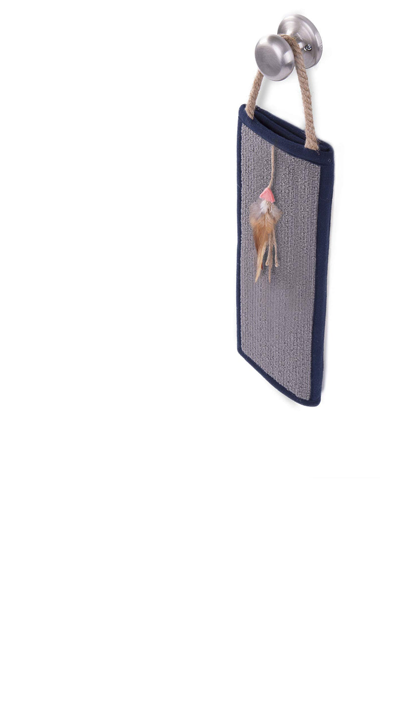 [Australia] - SmartyKat Clever Claws Hanging Or Mat Cat Scratcher, Brown and Grey,Large 