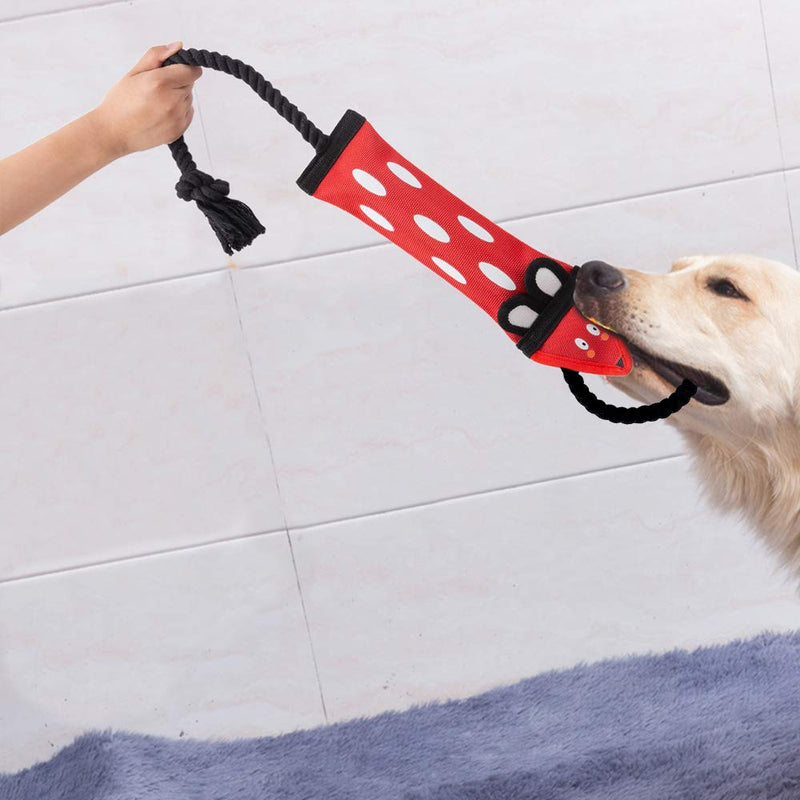 Purrrfect Life Fire Hose Interactive Squeaking Water Dog Toy, Dog Toy for Tug O War, Durable Dog Chew Toy with Squeakers, No Stuffing Dog Toy with Ropes for Small, Medium & Large Dogs Small(20"x4") - PawsPlanet Australia