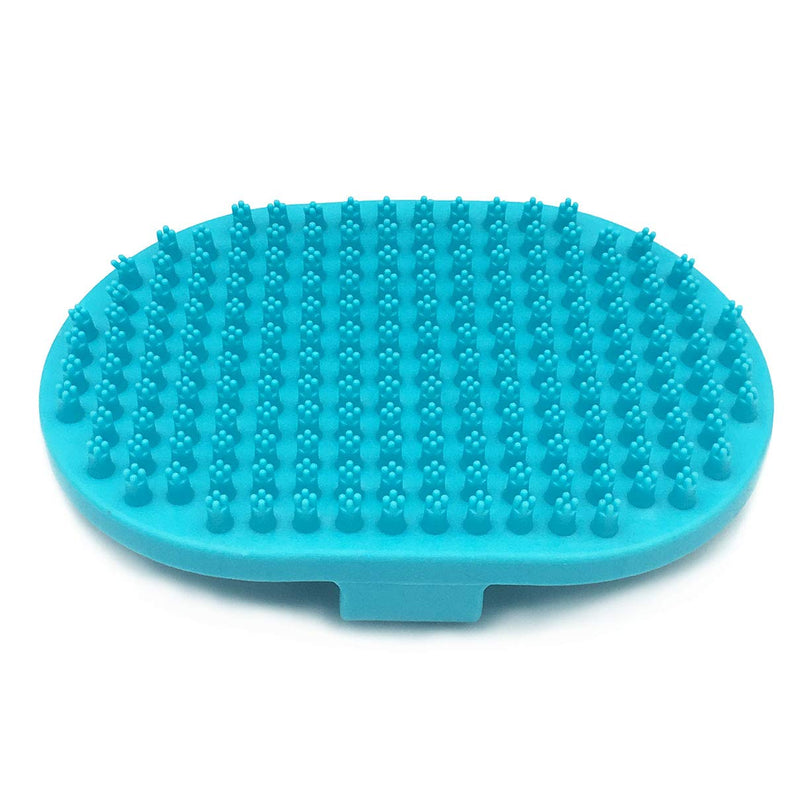 [Australia] - DYBEN Pet Bath Brush/Dog Shedding Brush/Soft Bristles Brush with Massage Teeth/Curry Shampoo Washing Brush/Dog Bath & Massage Brush for Pets with Short and Long Hair Green 