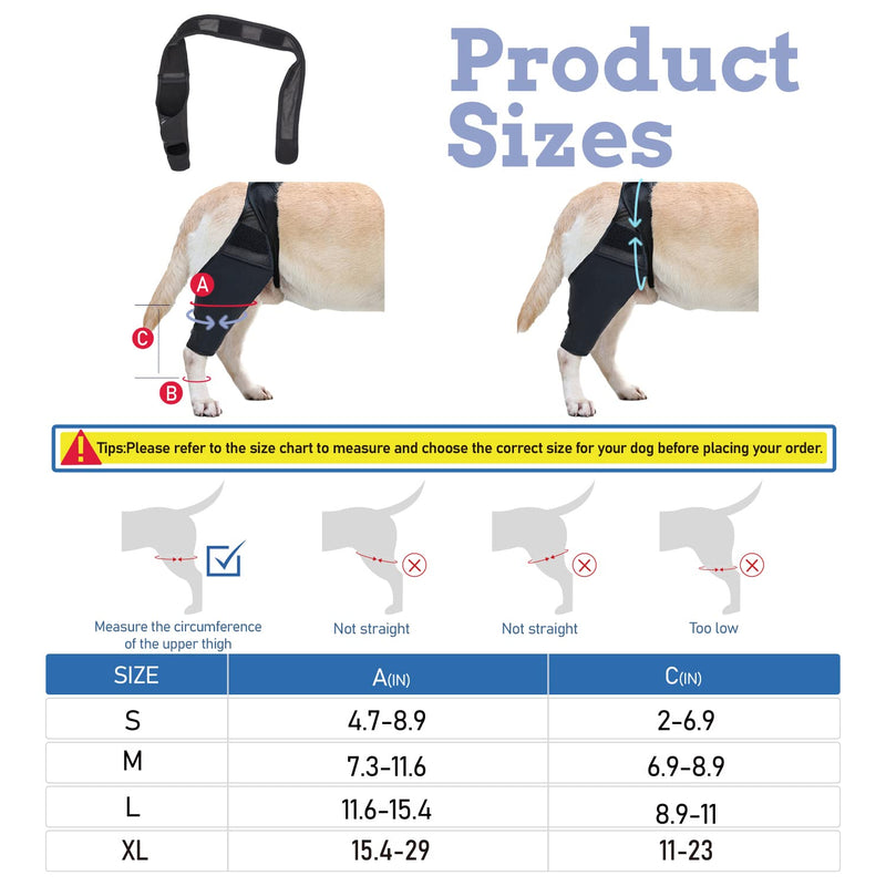 Dog Knee Brace Dog Leg Brace for Support with Cruciate Ligament Injury Dog Leg Brace for Torn acl Hind Leg Better Recovery with Dog ACL Knee Brace Dog Hip Support Brace Pet Knee Brace (M) Medium - PawsPlanet Australia