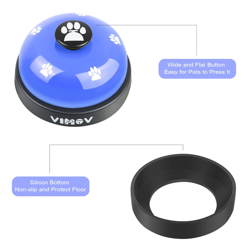 VIMOV Pet Training Bells, Set of 2 Dog Bells for Potty Training and Communication Device Blue - PawsPlanet Australia