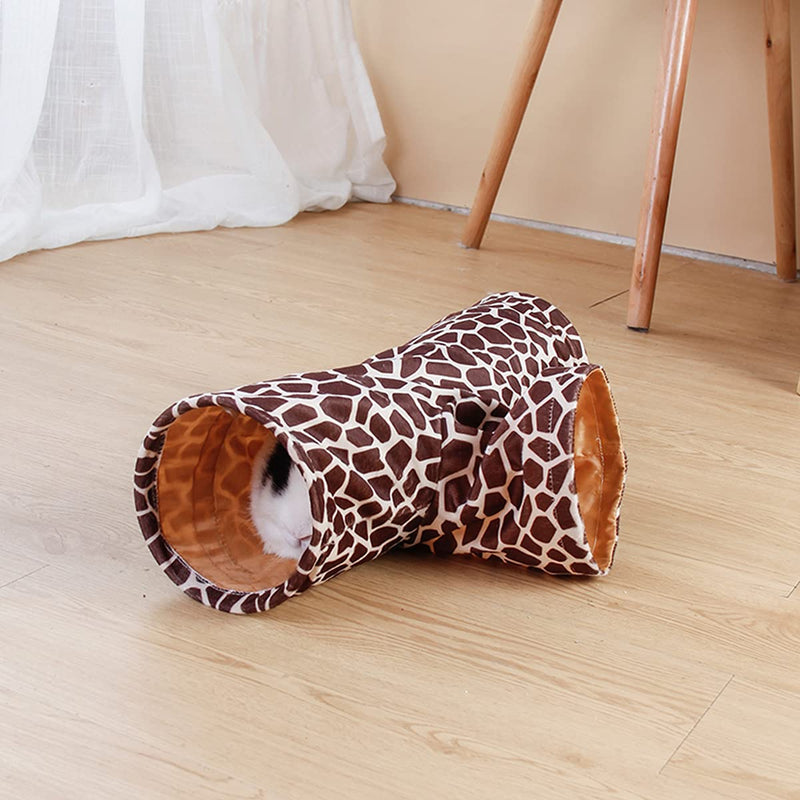 LEFTSTARER Guinea Pig Tunnel Guinea Pig Hideout Collapsible 3 Way Tunnel Tubes Toy for Ferret Hedgehog Chinchillas Mice Rat Rabbit - PawsPlanet Australia