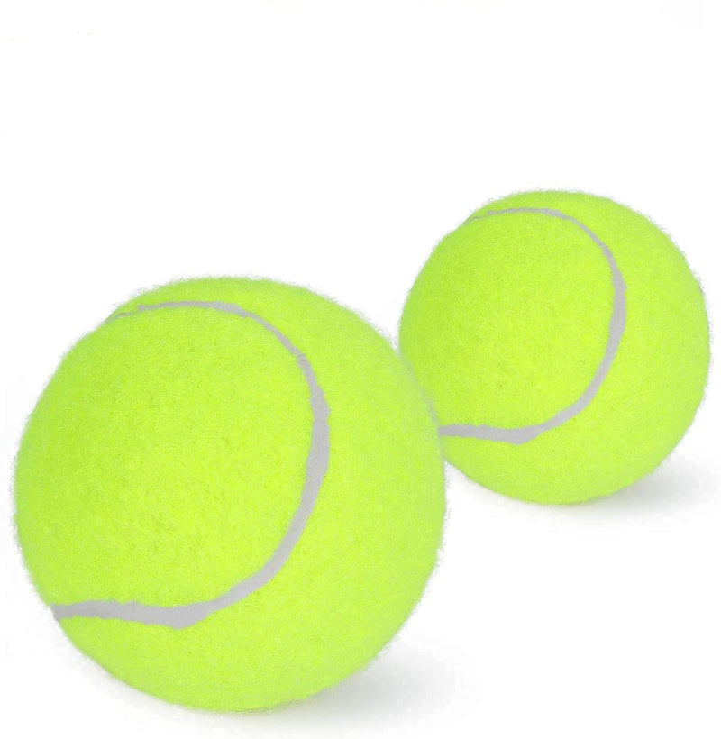 Kosma Set of 12Pc Tennis Dog Balls | Dog Toy Ball | Soft Rubber Tennis Balls for Beginners | Sturdy & Durable | Great for Lessons, Practice (With mesh carrying bag - Fluorescent Yellow) - PawsPlanet Australia