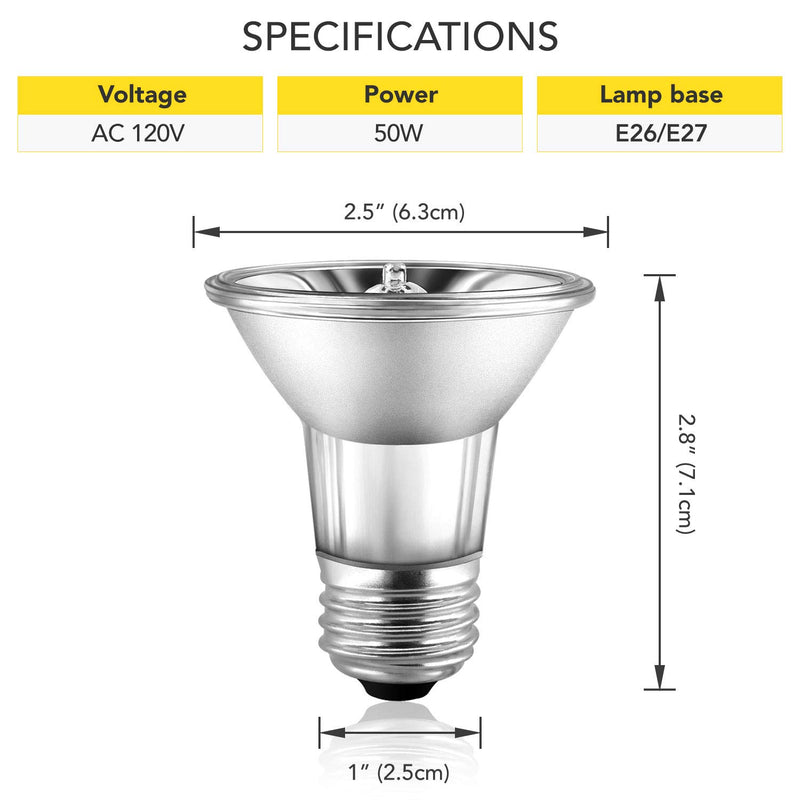 [Australia] - Simple Deluxe UV Reptile Heat Bulb UVA + UVB Full Spectrum Sun Lamp for Reptiles and Amphibian Pet 50 Watts 