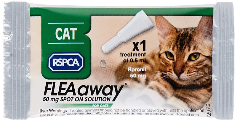 RSPCA FleaAway Spot On Solution for Cats, 50 mg - PawsPlanet Australia