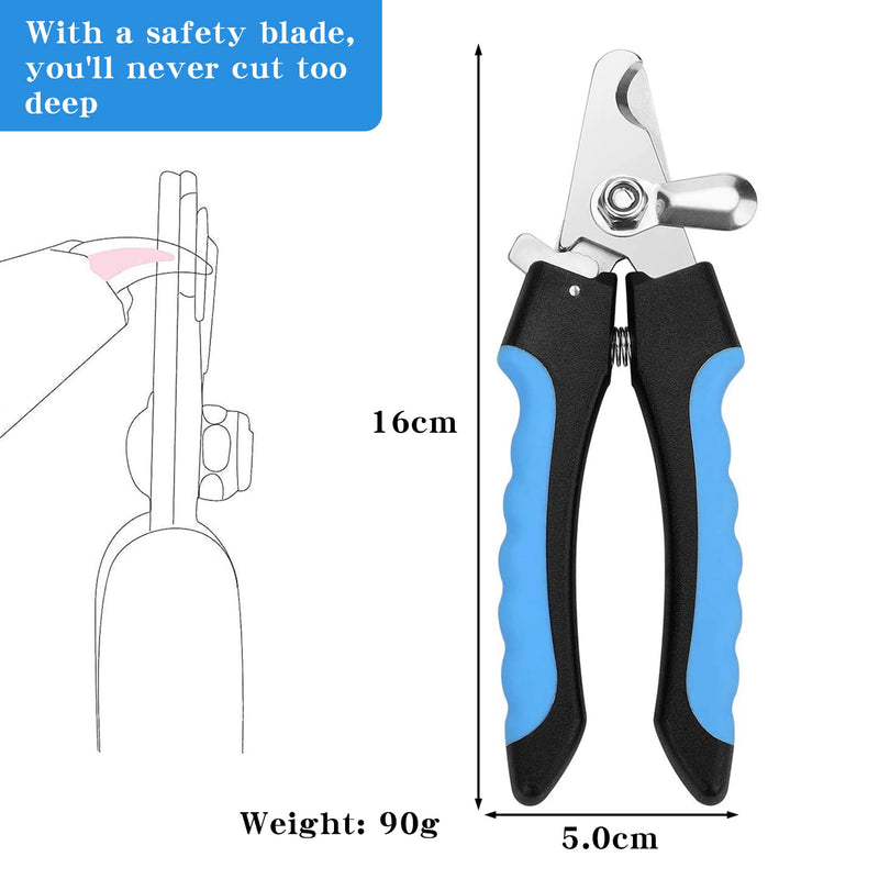 PHIEZC Claw scissors, professional stainless steel claw pliers for dogs and cats, good quality claw care for pets and rabbits, large nail scissors, safety lock and nail file - PawsPlanet Australia